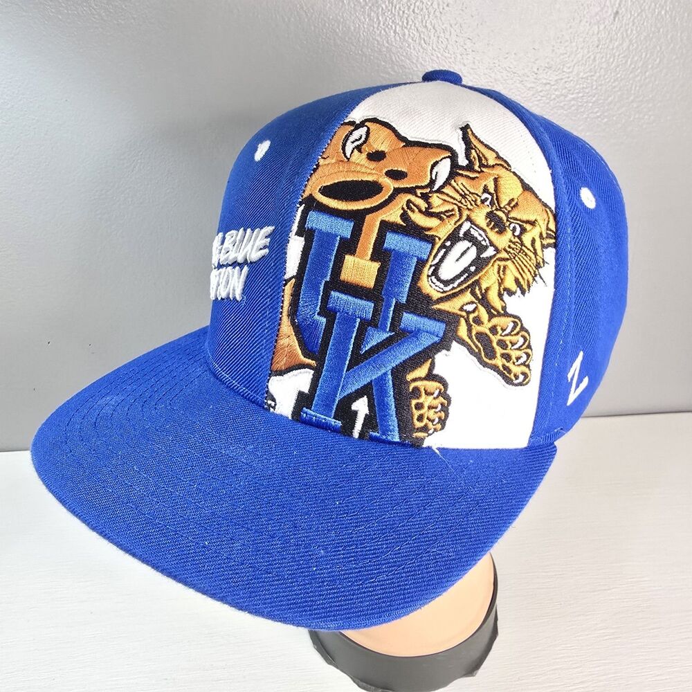 University Of Kentucky UK SnapBack Hat Vintage Wildcat Logo Zephyr Hat BBN